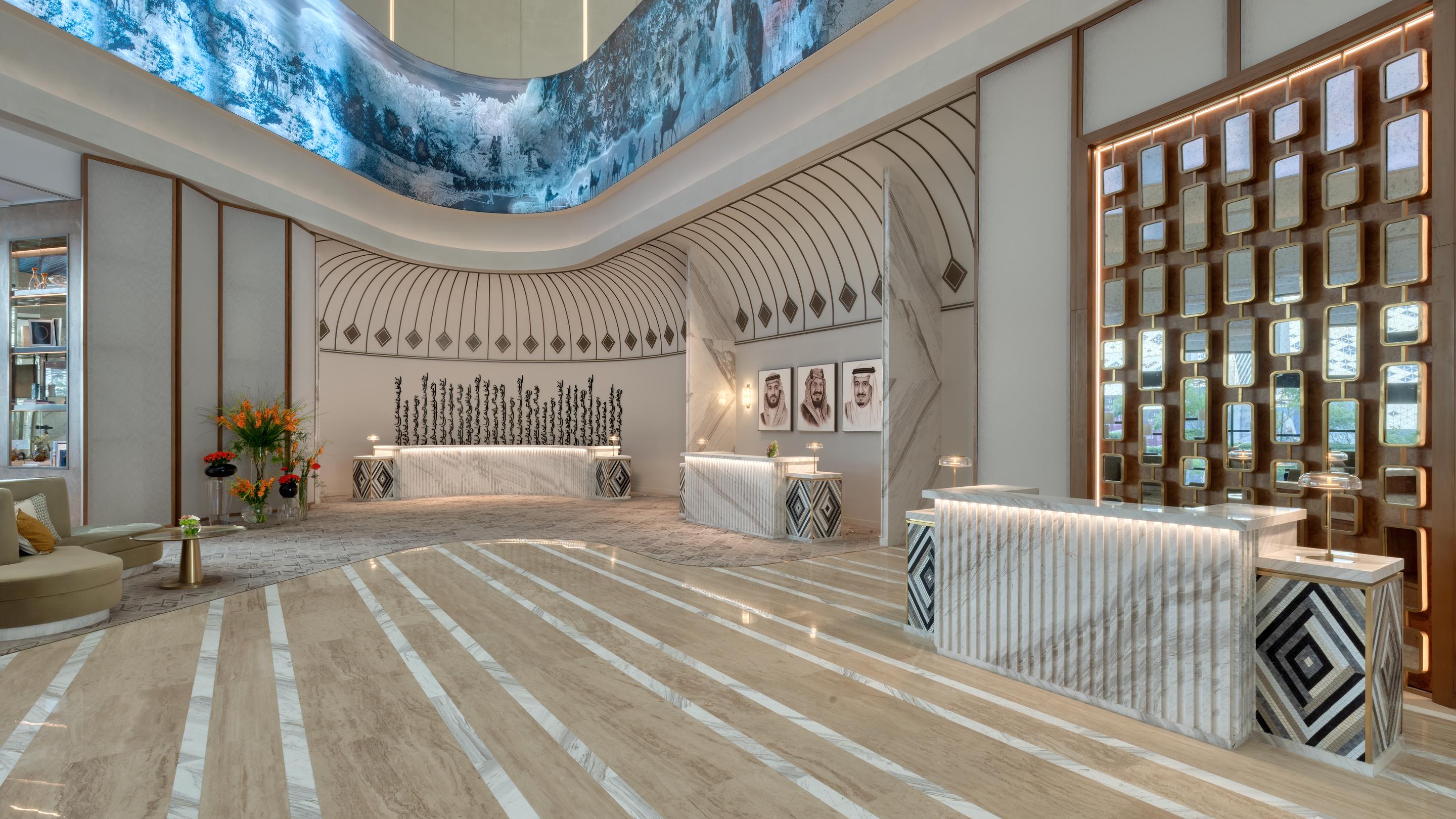 luxury lobby atheel kafd hotel