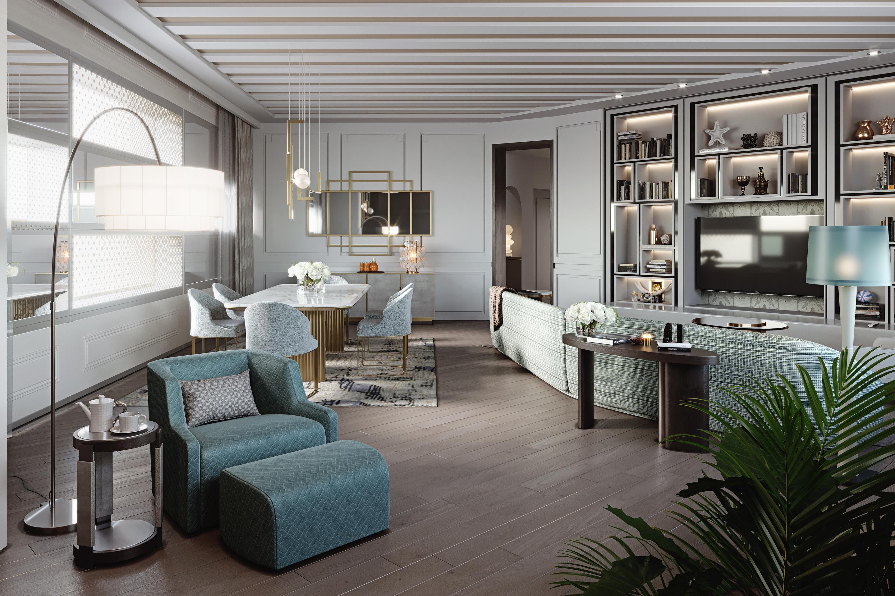 Ambassador Suite-Living room