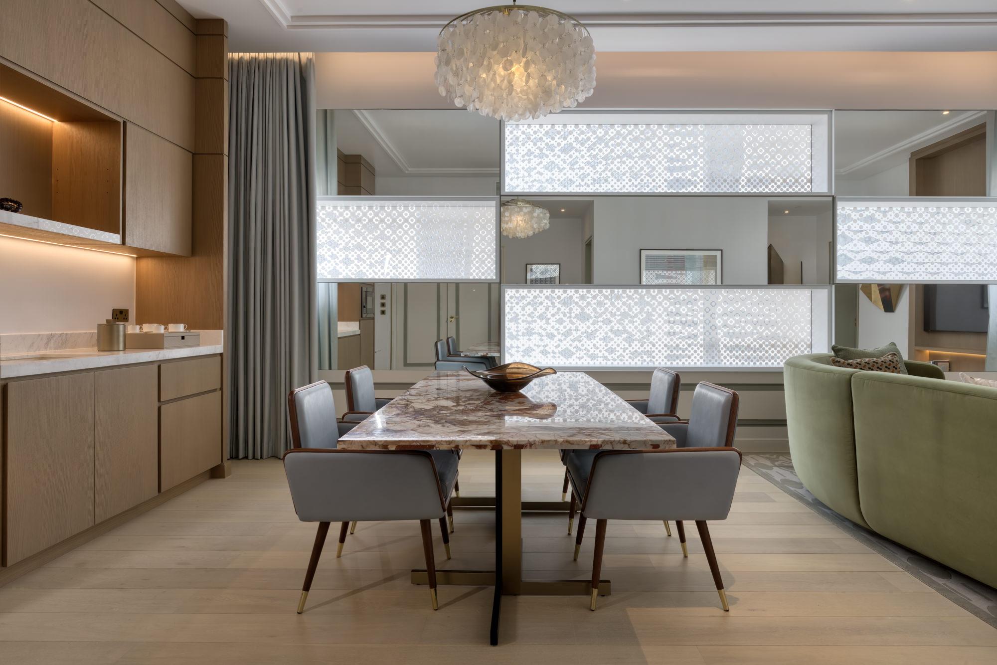 luxury two bedroom suite dining table atheel kafd hote