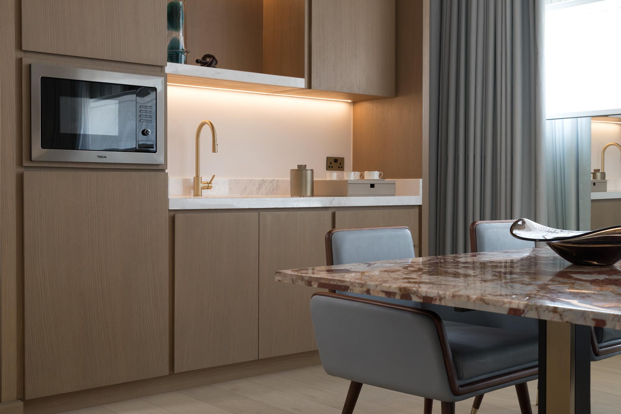 luxury two bedroom suite kitchen atheel kafd hote